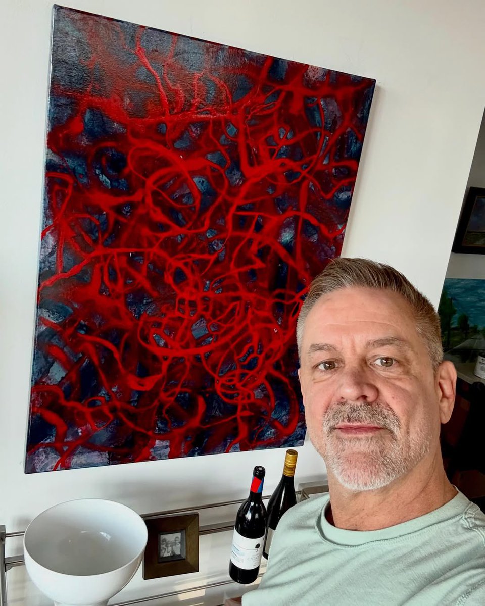 abricadabra's tweet image. This one didn’t come quietly.
It’s energy, tension, movement like thoughts you can’t shut off or emotions that refuse to stay contained. The red takes control, weaving through darkness, creating something chaotic… but alive.

#AbstractArt #ContemporaryArt #ModernArt