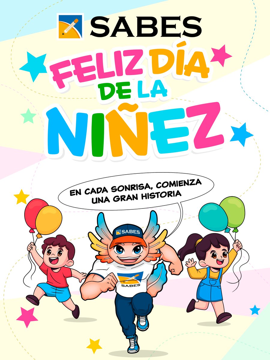 SABES_GTO's tweet photo. ¡Feliz Día de la Niñez!
En #SABES celebramos a todas las niñas y niños que llenan el mundo de alegría, sueños y esperanza.
Ustedes son el presente y el futuro, sigan sonriendo, aprendiendo y creyendo en todo lo que pueden lograr.
#SiSABESPuedes #DíaDeLaNiñez https://t.co/SeirgsjuG7