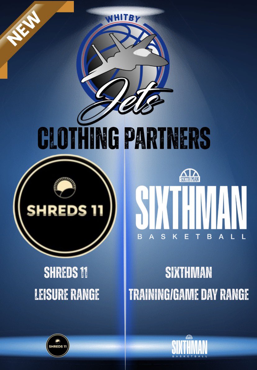 WhitbyJets's tweet image. We have been working with our partners at Sixthman Basketball and Shreds 11 over the last few months. We can announce our new Leisure range via Shreds 11 and Game day/ Training range via Sixthman.

Order early and let’s get ready for Season 26/27.

🏀⛹🏻‍♂️⛹🏻‍♀️

#whitbyjets🛩️
#Partners