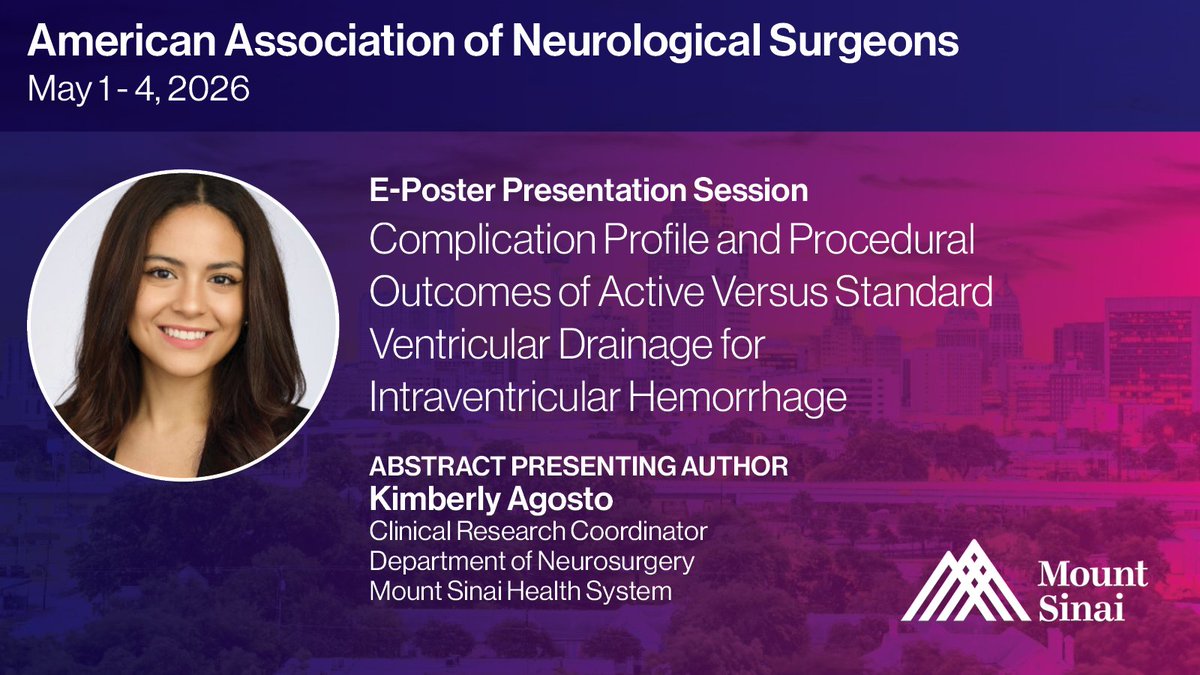 Mount Sinai Neurosurgery tweet media
