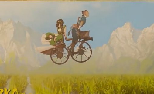 how did he convince toph to get on the bike