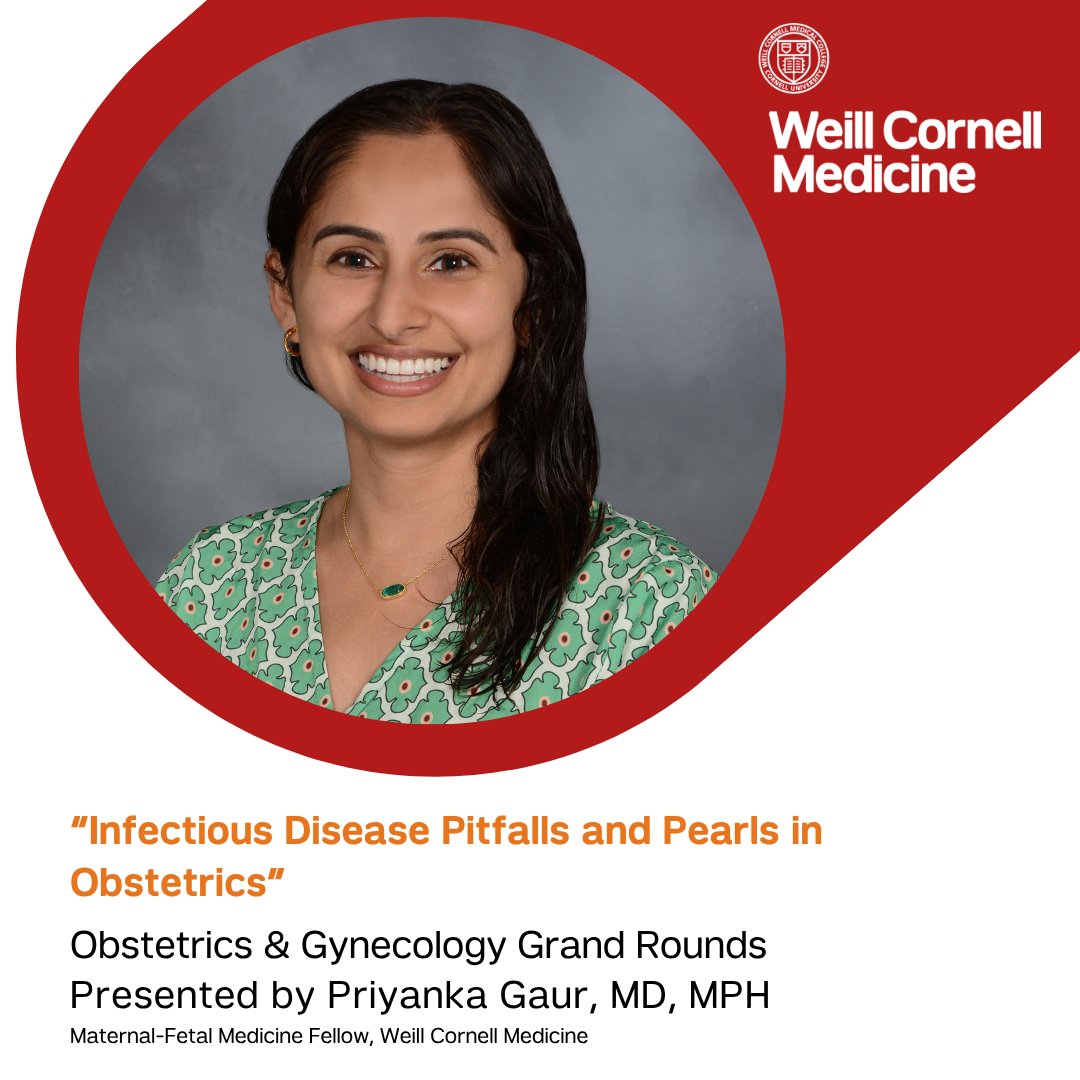 WCM_OBGYN's tweet image. We hope to see you at @WeillCornell OBGYN Grand Rounds on Monday 5/4 at 7:30a!
#maternalfetalmedicine #pregnancy #obgyn