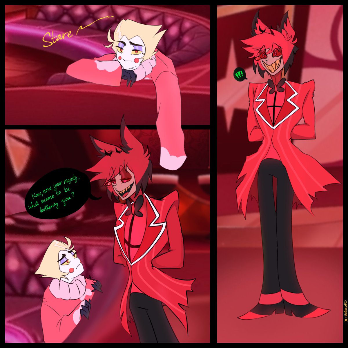 ellencz560's tweet image. Short RadioApple comic, art by me!  #radioapple #appleradio
Do not repost without my permission. Thanks!
[Part 1] "Can’t tell if it’s a threat or flirting" 📻🍎