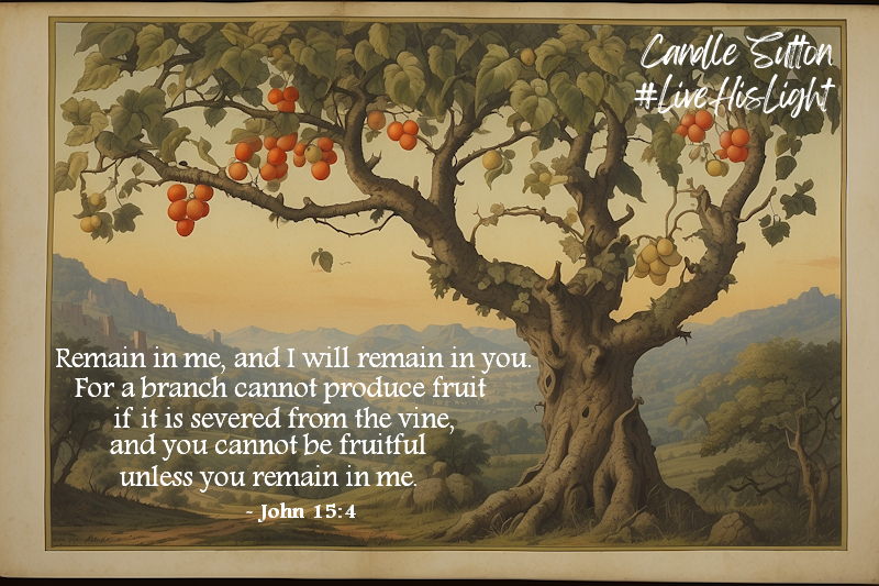 candlesutton's tweet image. I think we often find our efforts frustrated because we're not connected to our Source. Jesus said that if we want to see results (bear fruit), we must be connected to Him. 

#LiveHisLight #FollowJesus