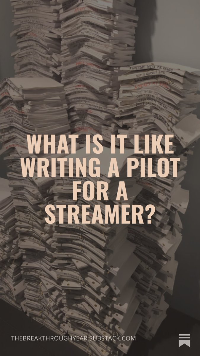 SeanChrisLewis's tweet image. thebreakthroughyear.substack.com/p/what-is-it-l…

#screenwriting #writing #craft #tv