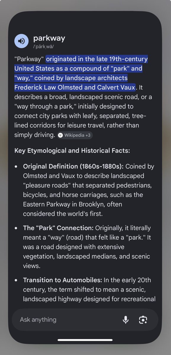 nicolasbedney's tweet image. share.google/ZdCw69A9ixk5D5…

“a way thru the park” #OldEnglish 
(late 19th century English)

whereas a “driveway” on a home designates an area for cars(or driving)on the property

🤷🏻‍♀️#HopeThatHelps 👍#HappyThursday