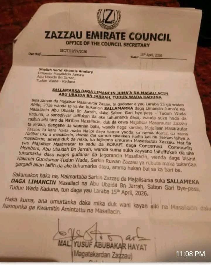 el_uthmaan's tweet photo. It is deeply unfortunate and uncalled for that the Zazzau Emirate have taken this decision against Sheikh Khamis Almisry.

Anyone who knows the immense struggles and sacrifices he endured to found and build the Abu-Ubaidah Jumu’ah Mosque understands that he is far too significant to be casually dismissed for mere political or whatsoever reasons.

But Allah does not sleep, He does not even slumber. 

ALLAH YA ISA!
