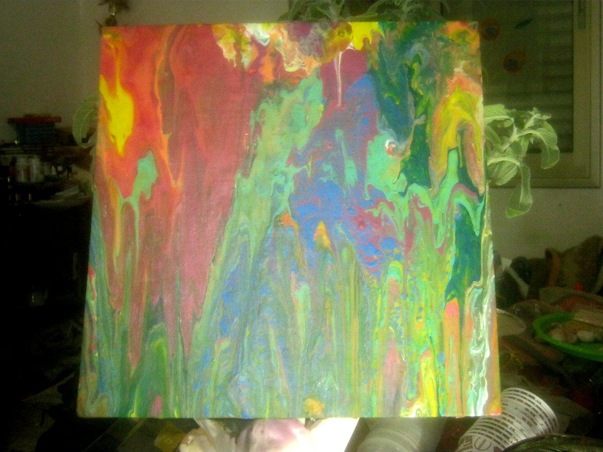 wk8star's tweet image. #art #abstractart #fluidpaintings ... Acrylic on canvas