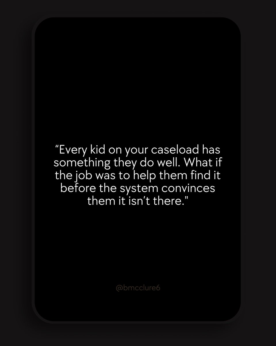 SchoolPsychLife's tweet image. “Every kid on your caseload has something they do well. What if the job was to help them find it before the system convinces them it isn’t there.”

#SpecialEdTeacher #EducatorBurnout #SpecialEducation #schoolpsychai #shifttowhatsstrong