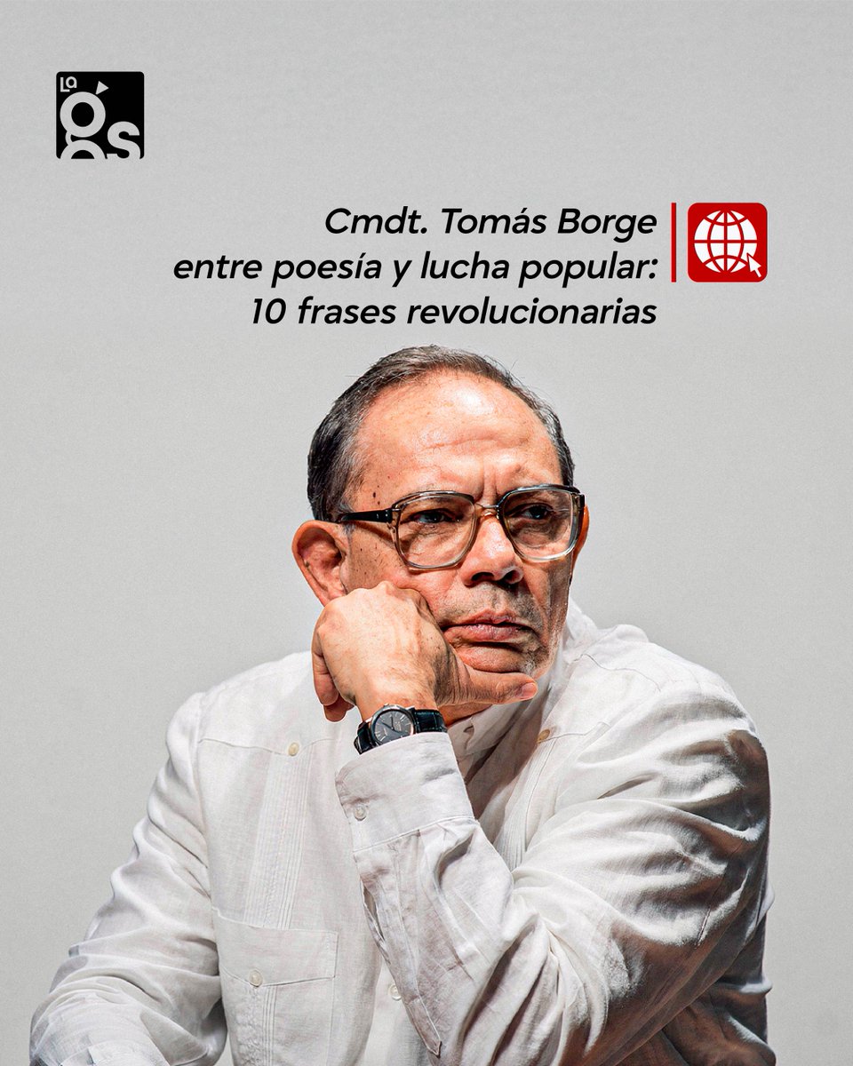 Con 10 de sus célebres frases, recordamos a uno de los fundadores del FSLN, el Cmdt. Tomás Borge Martínez, ejemplo de lealtad y firmeza a los principios revolucionarios.

gacetasandinista.com/comandante-tom…