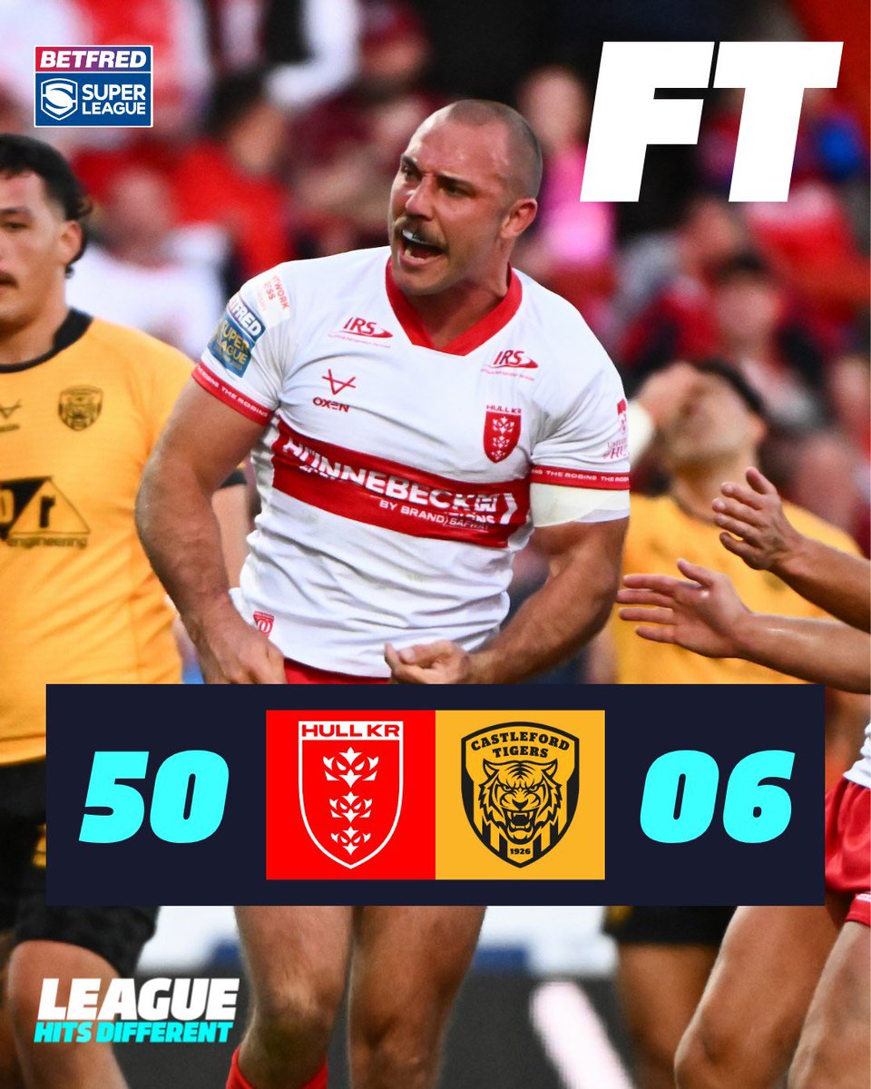SuperLeague's tweet image. Fifty up for @HullKROfficial 😤

#SuperLeague