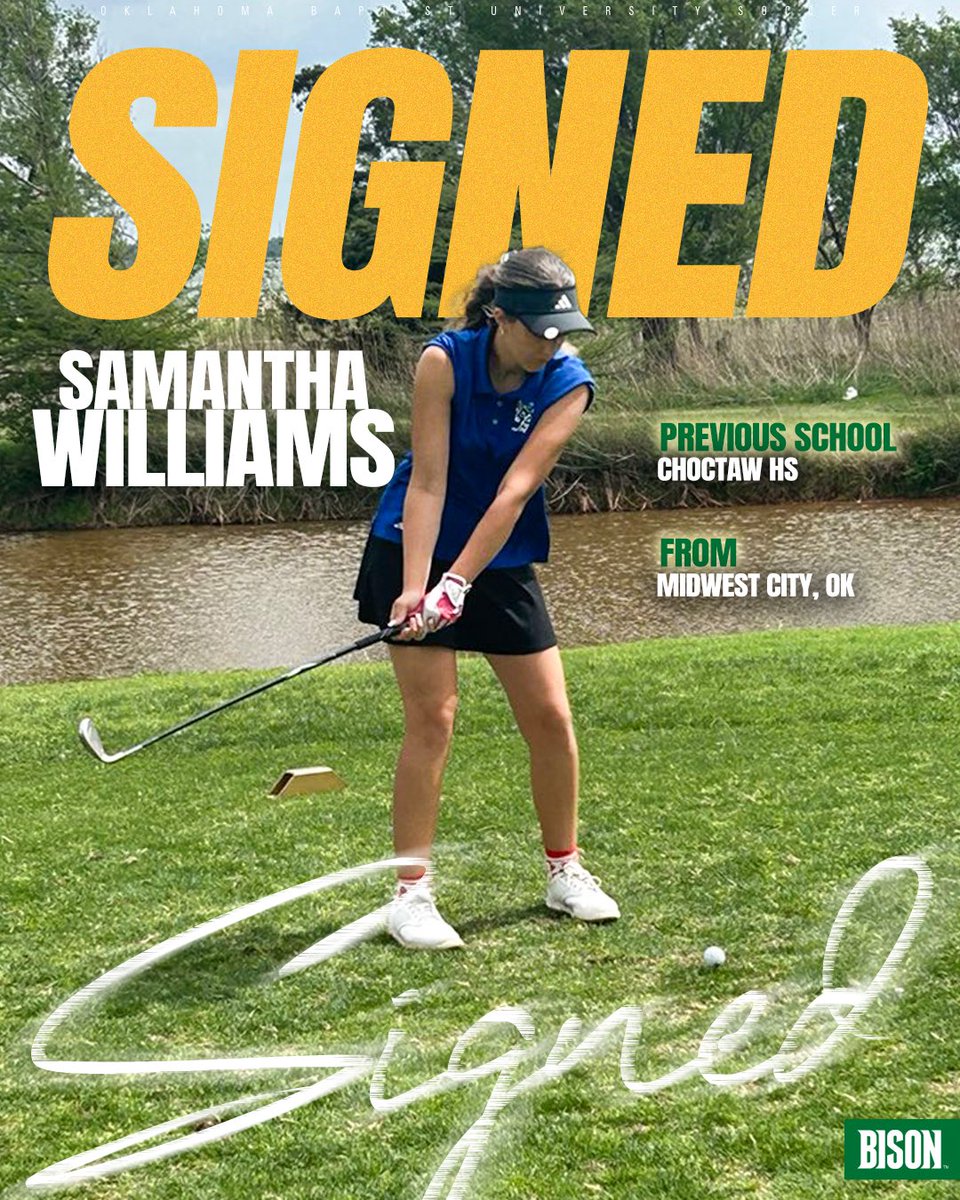 OBU_WGolf's tweet image. Just a quick drive down I-40! Welcome to OBU, Samantha! #OnToVictory