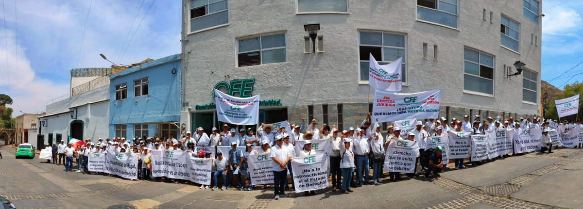 Movimiento Nacional de Jubilados de Confianza CFE tweet media