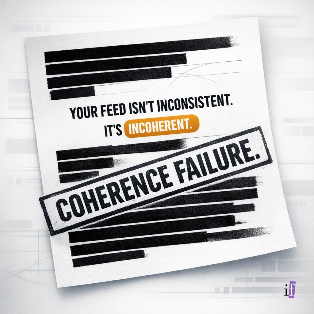 InkflareAi's tweet image. If a stranger can't summarize what you stand for after 30 seconds on the profile, it's not a "consistency" problem,it's a coherence problem. Pick 3 connected themes and let every post reinforce the same point of view.
#contentstrategy #thoughtleadership #foundermarketing 
📚