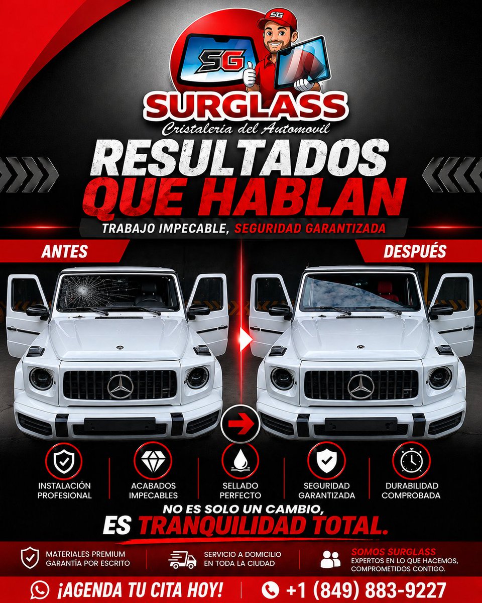 yohanparte3's tweet image. Tu vehículo merece calidad, seguridad y acabado perfecto.
🚘 Instalación profesional
💎 Materiales premium
🛡️ Garantía real
📍 Servicio a domicilio
📲 Agenda tu cita hoy: 849-883-9227
#Surglass #Parabrisas #Cristales #RD #Servicio premium