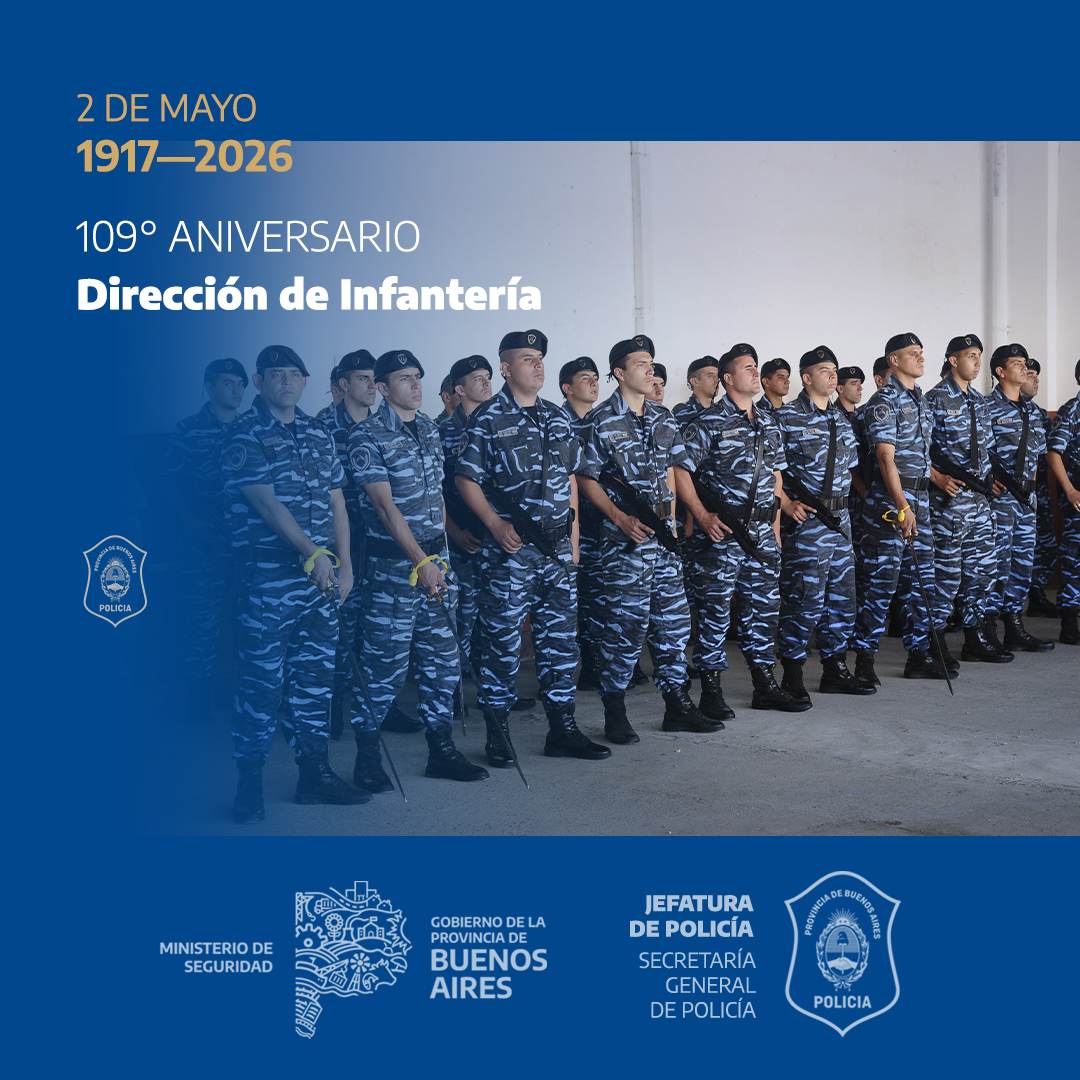 policiamsegpba's tweet image. La Dirección de Infantería, dependiente de la Superintendencia de Cuerpos celebra su 109° aniversario. 

#PolicíaPBA #Aniversario #DirecciónInfantería 👮🏻‍♀️👮🏻‍♂️