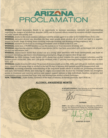 AZCouncilHSP's tweet image. April is Alcohol Awareness Month in Arizona.
Awareness, education, and access to care are key to supporting recovery and building healthier communities.
#AlcoholAwarenessMonth #Arizona #Recovery