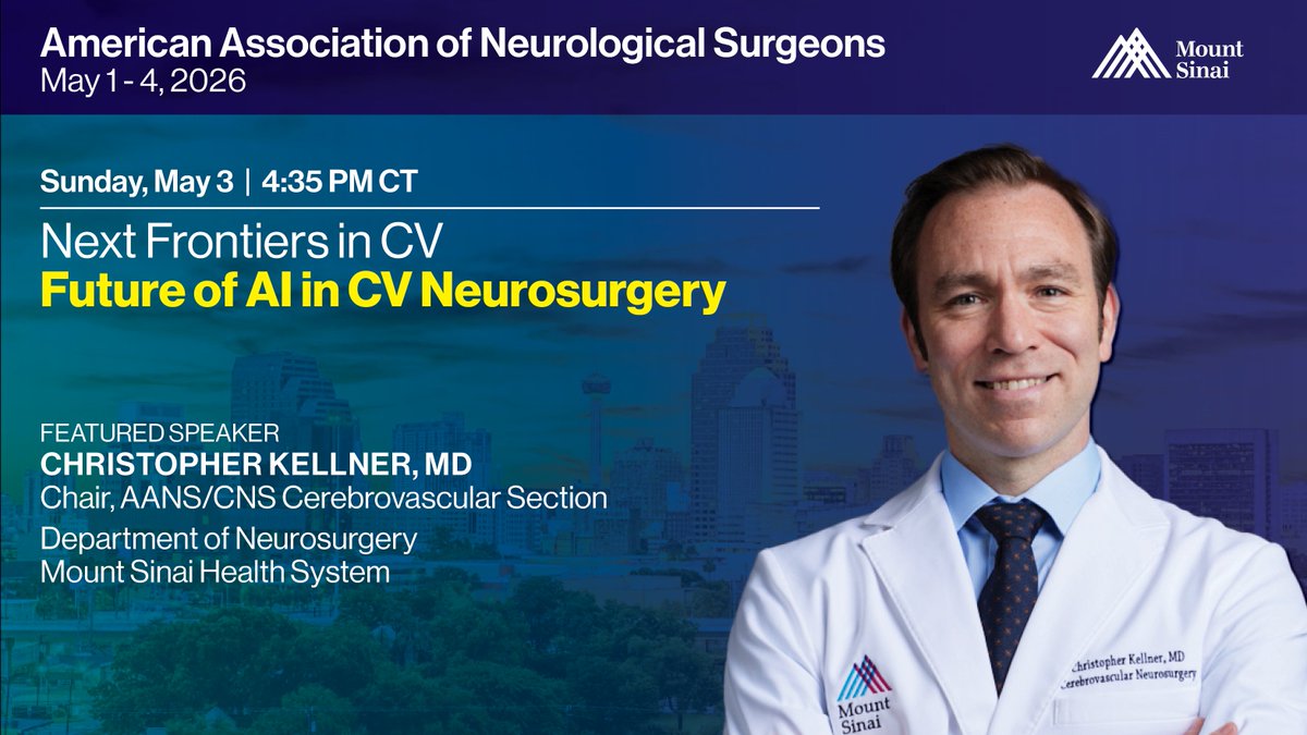 Mount Sinai Neurosurgery tweet media