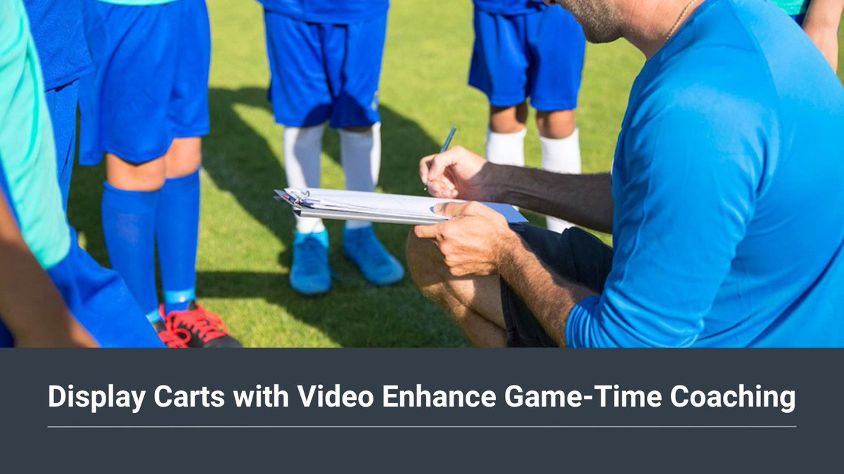 Bretford's tweet image. Every second counts on game day, and your tech should keep up. From on-the-spot play corrections to post-game review, display carts bring video exactly where coaches need it.

Learn how display carts elevate coaching: bit.ly/4cHYQor

#Coaching #SportsTech #CoachingTools