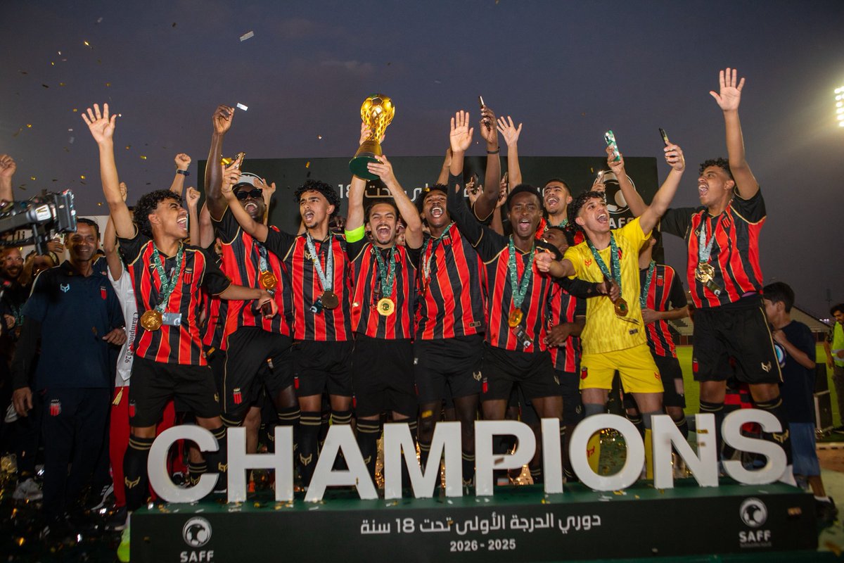 1__Managment's tweet photo. 🌟| تتويج نادي #الرياض ببطولة دوري الدرجة الأولى تحت 18 سنة،نجمنا أحمد الغامدي  ضمن قائمة الأبطال، نبارك لنجمنا ونجم خط الوسط،نتمنى له مزيدًا من النجاحات والإنجازات🫡🔝 https://t.co/FZWmSlVtCl
