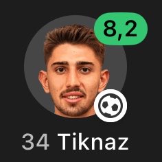 RisingStarXI's tweet image. 🇹🇷💥 𝗗𝗘𝗠𝗜𝗥 𝗘𝗚𝗘 𝗧𝗜𝗞𝗡𝗔𝗭 (𝟮𝟭) vs SC Freiburg:

• 1 GOAL
• 93% Pass Accuracy 
• 41 Passes Completed
• 100% Ground Duels Won, 3/3
• 4 Ball Recoveries 
• 3 Interceptions 
• 3 Passes Into Final Third 
• 9 Defensive Contributions 

𝗕𝗜𝗚 𝗧𝗔𝗟𝗘𝗡𝗧 💎