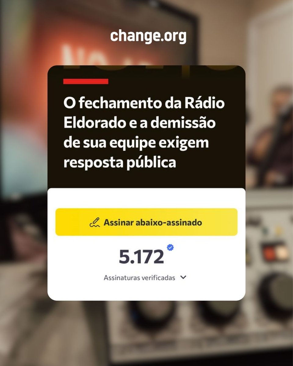 Change.org Brasil tweet media