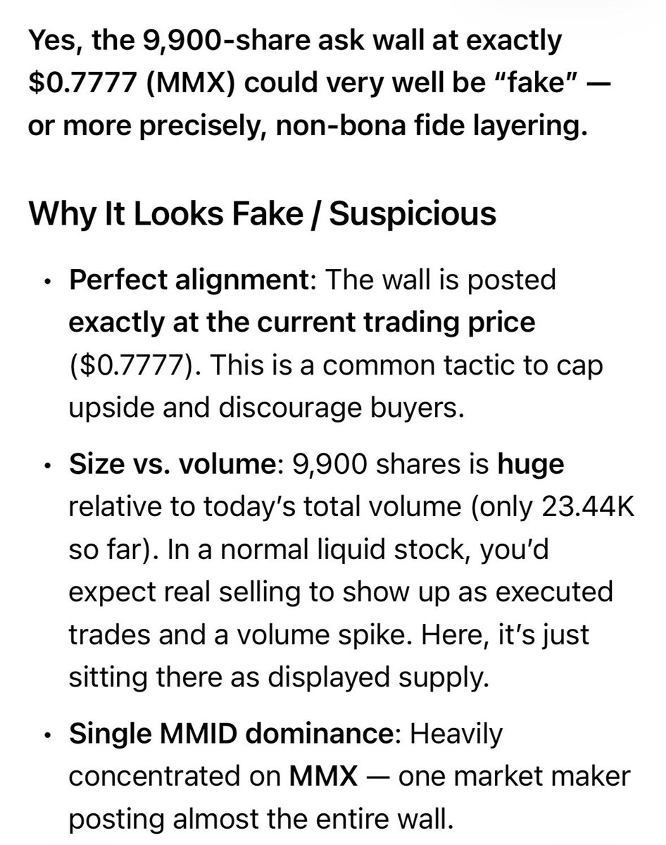 Lifted7X's tweet photo. $TNON More spoofing https://t.co/VgZrt2OD5X