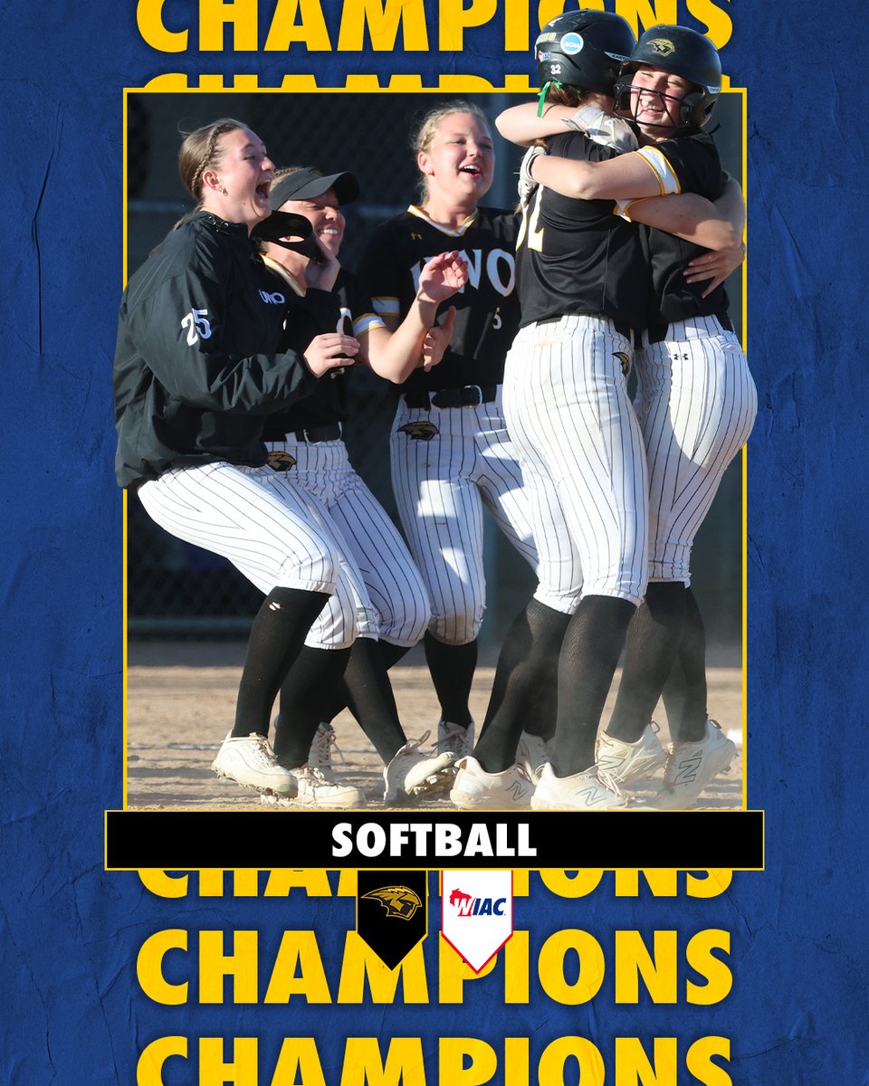 wiacsports's tweet image. #WIACSB | @UWOshkoshTitans clinched at least a share of the 2026 Softball regular season title! Making it their sixth in program history!

#ExcellenceInAction
#d3sb