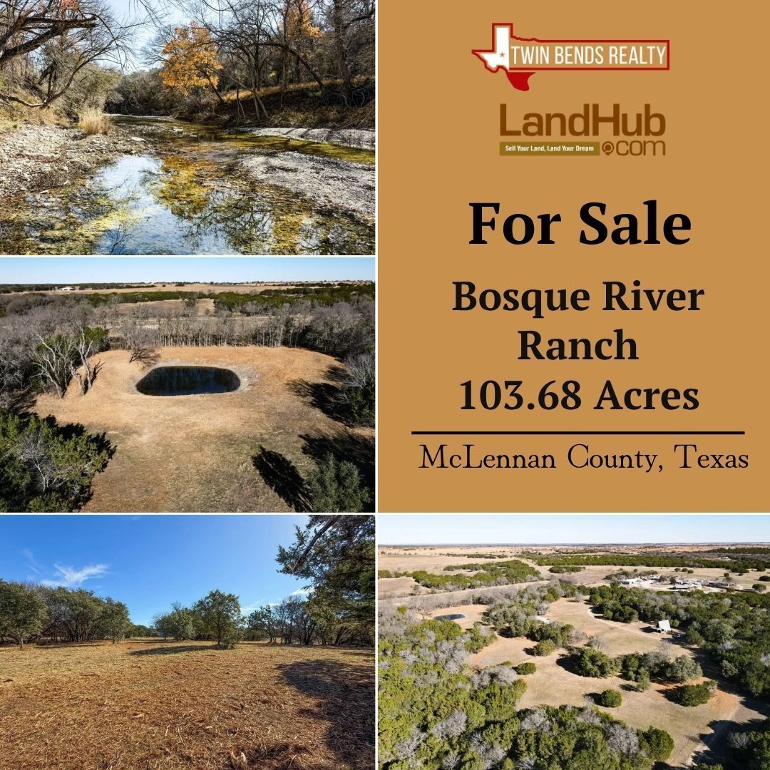 landhub's tweet image. 103.68± Acres of Prime Texas Land Just Minutes From Crawford And Valley Mills 
1,900 ft of frontage on the scenic Middle Bosque River 
600 sq ft A-frame cabin with water &amp;amp; electric 
LEARN MORE 👉 buff.ly/Ab8gptR 
#landforsale #recreationalland #ranch #riverfront