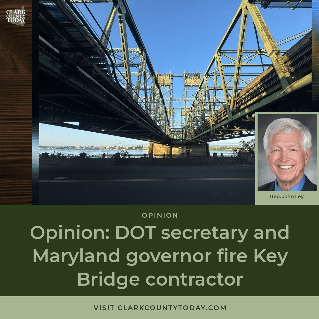 NewsFromCCT's tweet image. Maryland fired Key Bridge contractor over costs. $5.2B for 2 miles, 70% designed in 2 years. IBR wants $15-18B for half-mile, 30% designed after 6 years. Will Ferguson &amp;amp; Kotek protect taxpayers? clarkcountytoday.com/opinion/opinio… #IBR #Transportation #TaxpayerProtection