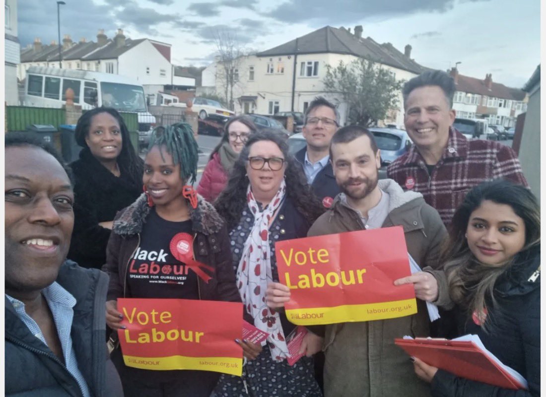 InsideCroydon's tweet image. Interesting. Of the seven Croydon councillors in that featured pic from 2023, comradely surrounding Bodger Bodmer, only one is standing for election on May 7. Three blocked. Two retiring. One deselected by members #Croydon @LabourLeft