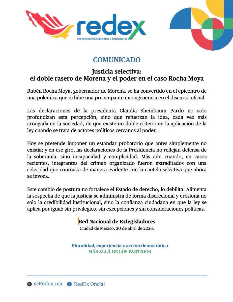 Red Nacional de Exlegisladores tweet media