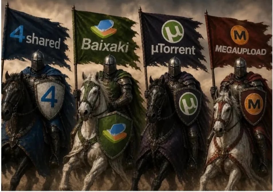 Os quatro cavaleiros da pirataria 
Você já usou um deles que eu sei