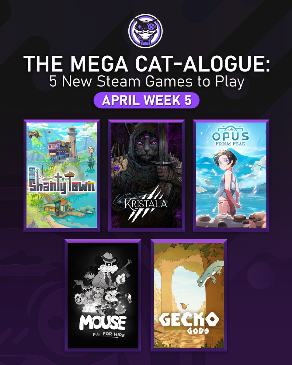 megacatstudios's tweet image. The #Steam scroll can be wild—but we did the digging for you!

We went through the latest releases and picked five games that stood out this week, from cozy builders and narrative adventures to stylish shooters.

Check out this week’s Mega Cat-alogue: bit.ly/MCSAPRW5