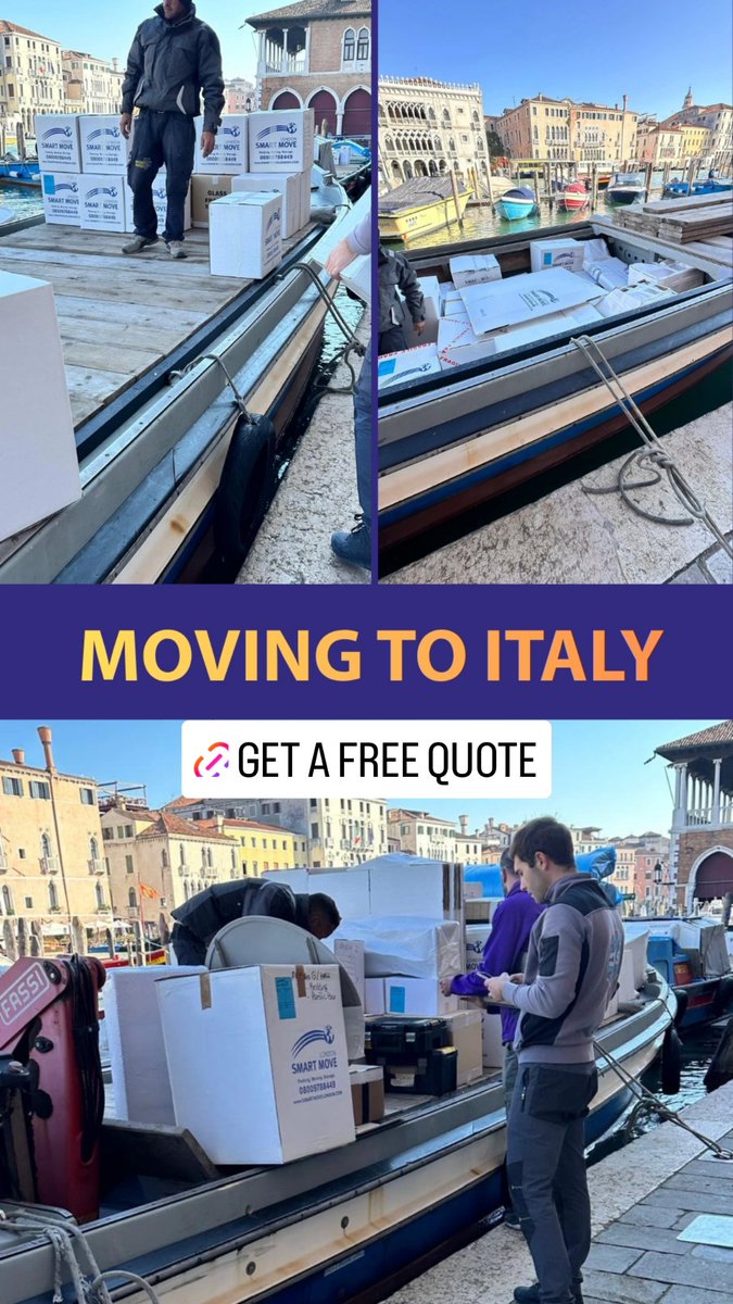 SmartMoveLondo3's tweet photo. Moving to Italy? Get a Free Quote today on 0800 97 88 449. DM us for more details.
.
#smartmovelondon #StressFreeMove #packingservice #europeanremovals #movingday #movingtoitaly https://t.co/ONBC9W7wn9
