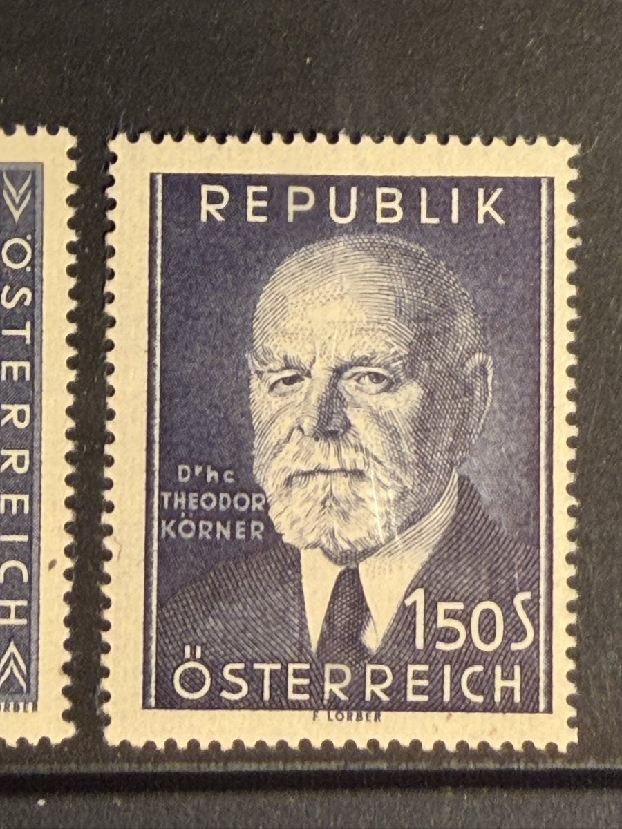 TGlenane's tweet image. Some Austria 1.50s #stamps from the early 1950s - featuring stern looking austere gentlemen.

#StampCollecting #philately