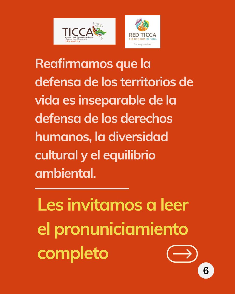 RedTiccaLA's tweet photo. #Argentina
🚨La Comunidad Indígena Las Capillas perteneciente al Pueblo Ocloya tiene el apoyo de los territorios de vida de Argentina y América Latina.
Lea y comparta este pronunciamiento.
#TerritoriosDeVida
#ticcalatinoamérica
#lascapillas
#Ocloya https://t.co/BgelPgVhF5
