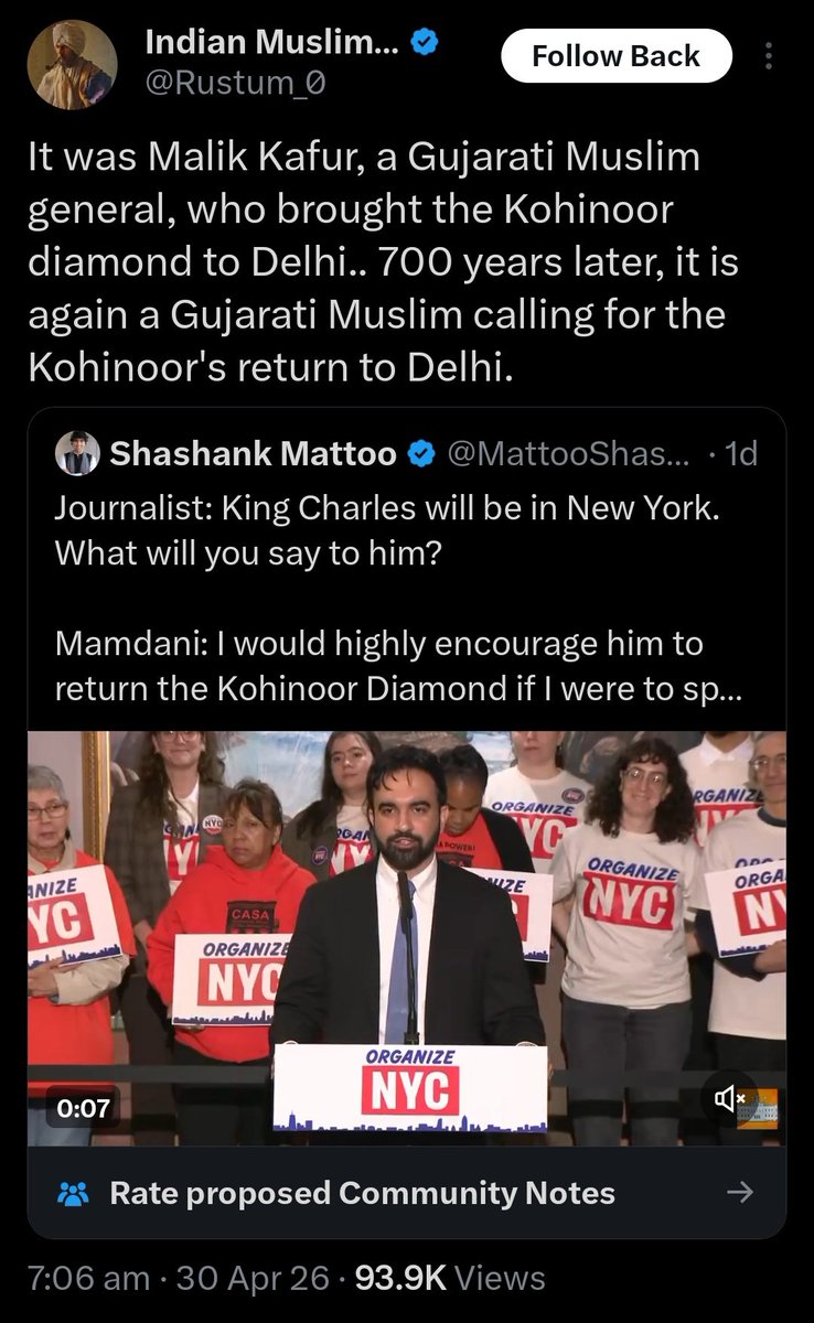 Malik Kafur, a Gujarati Muslim general was a Hindu who was enslaved as a child and castrated. The Kafuri kind of castration involved crus hing or ch op p ing off the  tes ti cles of a prepubescent boy.

Where did MK bring the Kohinoor to Delhi from? He invaded the Kakatiyas and