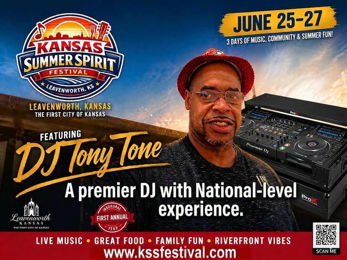authentictaseJM's tweet photo. 🎶 Something BIG is coming to Leavenworth, Kansas — and we couldn't be more excited to be part of it! 🌅

The inaugural Kansas Summer Spirit Festival is HERE — June 25-27 in Leavenworth, KS (The First City of Kansas), and trust me, you do NOT want to miss this.

We're talking 3 days of:
🎵 Live Music
🍽️ Great Food
👨‍👩‍👧 Family Fun
🌊 Riverfront Vibes

And headlining the DJ stage? Let's just say — if you're from Kansas City, you already know. One of the most respected names behind the decks in the entire region. National-level talent, right here in our backyard. IYKYK. 😏

At Authentic Taste of Jamaica, we believe great music deserves great food — and we are bringing the authentic Caribbean flavors of the islands straight to the banks of the Missouri River.

This is history in the making — the FIRST ANNUAL Kansas Summer Spirit Festival — and we are proud and honored to be part of this community celebration.

Tag someone who needs to be there. 👇
📍 Leavenworth, Kansas
📅 June 25-27
🌐 https://t.co/cbMVHKcWDK

#KansasSummerSpiritFestival #LiveMusic #AuthenticTasteOfJamaica #Leavenworth #KansasCity #CaribbeanFood #SummerFestival #CommunityFirst #IYKYK