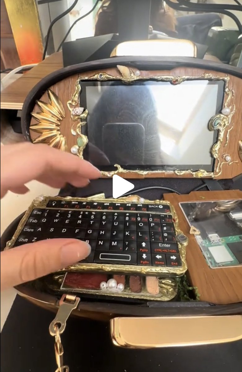 alexmoonfoundry's tweet image. 22yo London girl: vintage pearl purse + Raspberry Pi = portable Doom.

30M people watched.

Because sometimes the best builds are the most useless ones 😂

moonfoundry.com/essays/girls-c…

#RaspberryPi #Doom #Maker @Raspberry_Pi @adafruit @hackaday @DOOM