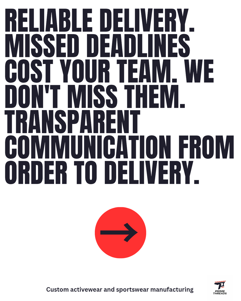 primethreadsmfg's tweet image. Choosing the right sportswear manufacturer matters. Here are 5 things every team should look for. Prime Threads checks every box. DM us to get started 🏆
#customkit #teamwear #clothingmanufacturer #customsportswear #primethreads