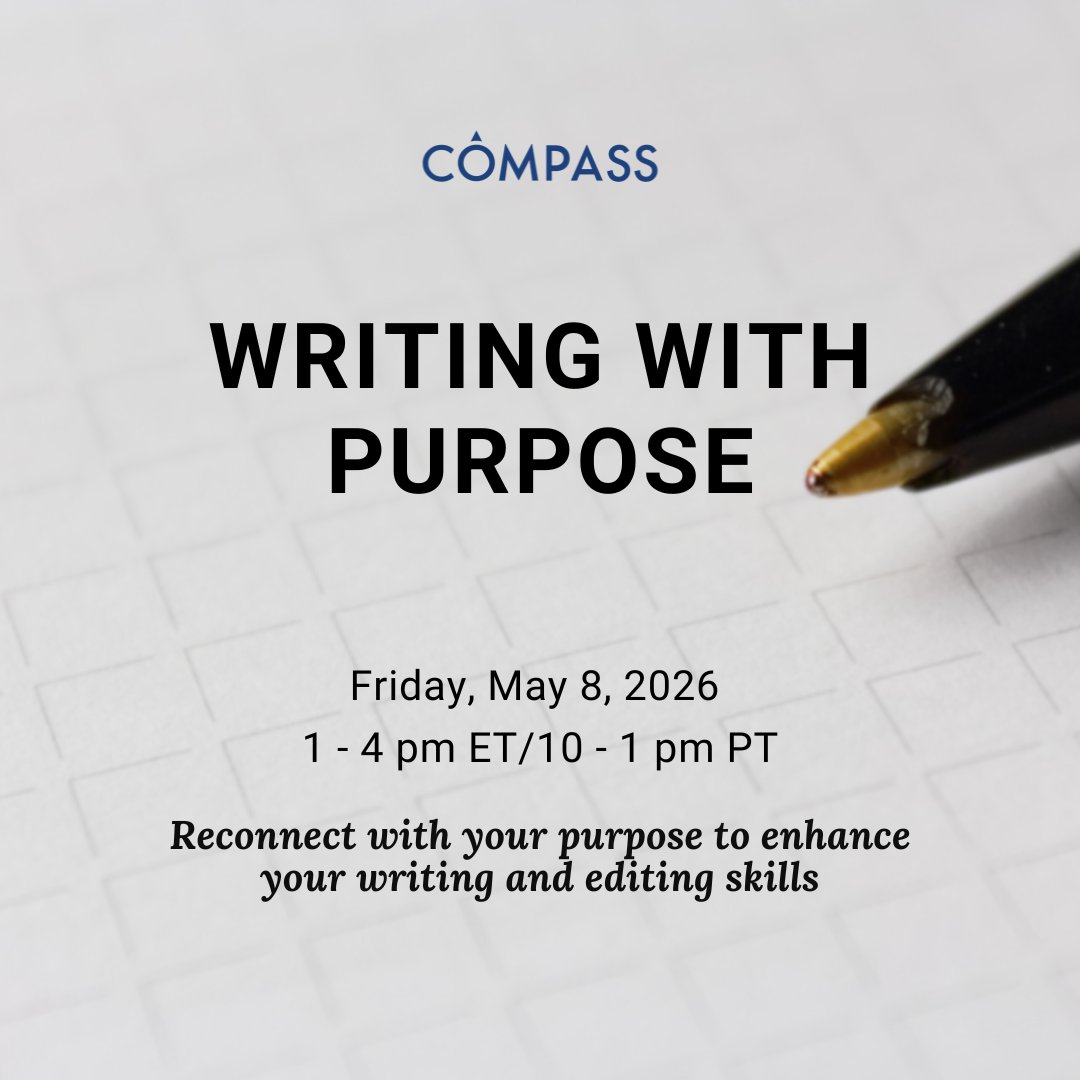 COMPASSscicomm's tweet image. ✨This Friday: Writing with Purpose Workshop✨

We’ll support you as you plan out how you’re going to strategically share your key messages in your writing.

🔗Join us: buff.ly/9Hzp2hQ

#CommunicationSkills #SciComm #StrategicMessaging #Writing