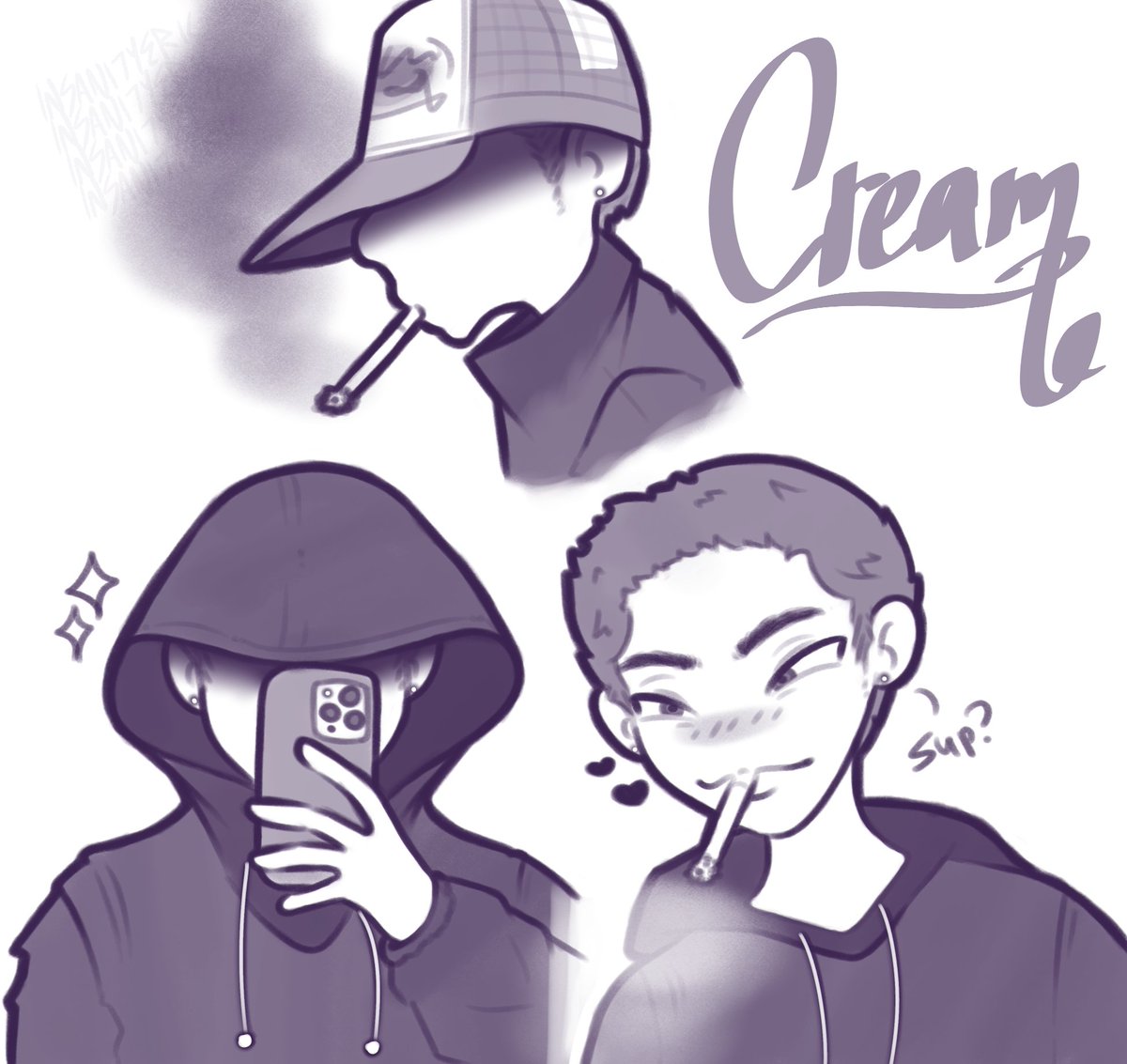 insanityeric's tweet photo. cream doodle https://t.co/5A8GhYRGmv