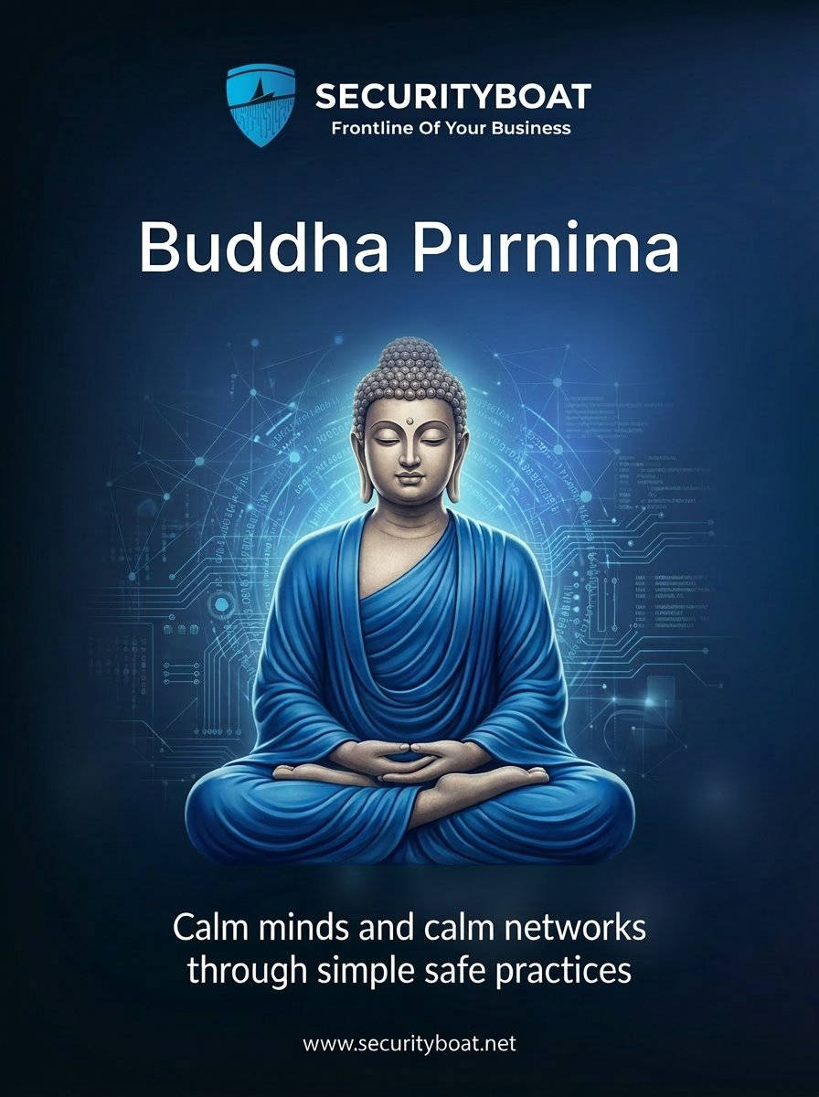 Securityb0at's tweet photo. May the light of wisdom guide us toward clarity, peace, and a more secure future.
On Buddha Purnima, we honor the teachings of compassion, mindfulness, and enlightenment.

Happy Buddha Purnima!

#BuddhaPurnima #Securityboat #CyberSecurity #Wisdom #Peace #SecureFuture https://t.co/eADgp1ft9I