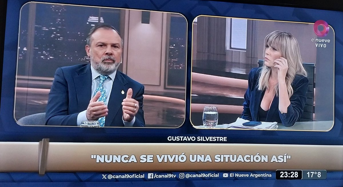 #Viviana <a href="/Gatosylvestre/">Gustavo Sylvestre</a> <a href="/vivicanosaok/">Viviana Canosa</a> <a href="/canal9oficial/">El Nueve</a>