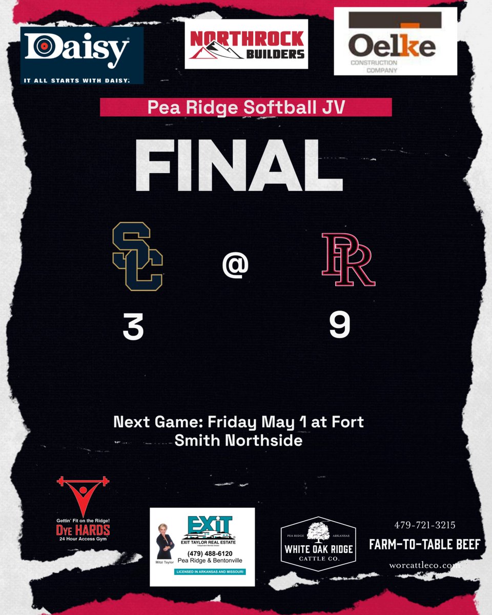 Pea Ridge Softball tweet media