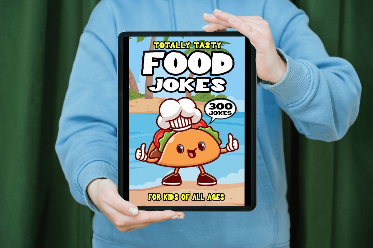 MrTimZak's tweet image. FREE Amazon E-BOOK! These #jokes are all about #food this Food Joke Book for Kids is stuffed from cover to cover with humor about #cooking #jokebook #candy #fruit #snacks #kidsjokes #foodie #breakfast #dinner #BookGiveaway amazon.com/dp/B0FCCTHJJK