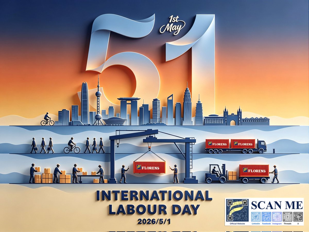 FLORENS_HK's tweet photo. Happy International Labour Day! 🌍 At FLORENS, our people are our strength. As a "Happy Company," we foster a caring environment to deliver excellence and support to our global customers. 🏆🤝
#FLORENS #Container #LabourDay #HappyCompany #ESG https://t.co/XxcMP2f2DC
