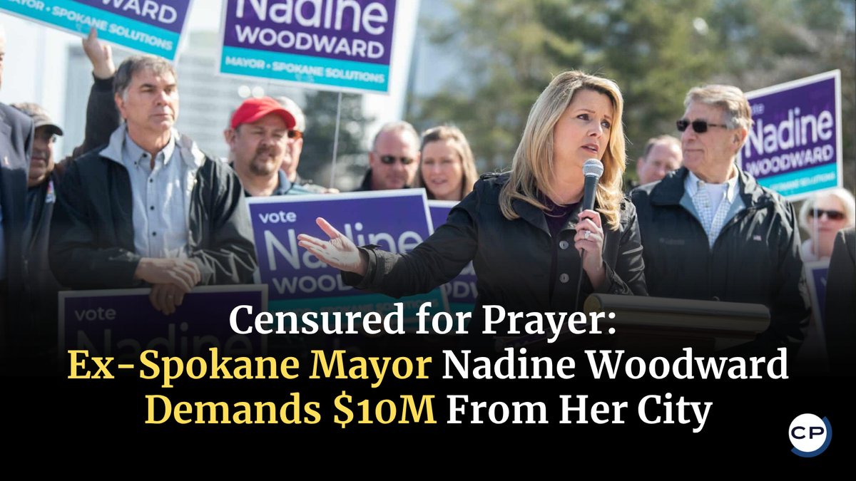 ChristianPost's tweet image. Former Spokane Mayor Nadine Woodward seeks $10M from the city, claiming her censure for attending a prayer event was unconstitutional.
#NadineWoodward #Spokane #ReligiousLiberty #FirstAmendment #PrayerInPublic
🔗 dlvr.it/TSJrW7