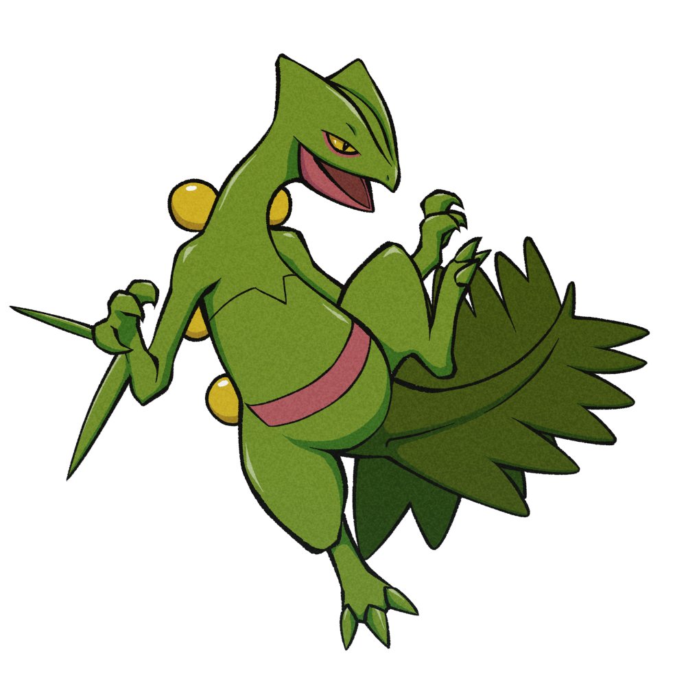 Sevi____'s tweet photo. Done for the Pokemon Hoenn art collab #pokemon #sceptile https://t.co/KZ1KN3SRuv